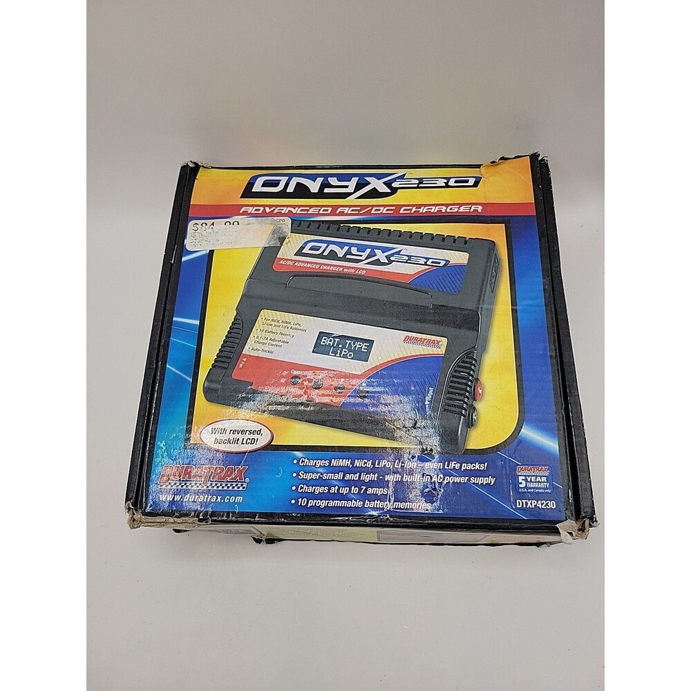 Duratrax ONYX 230 Multi Battery Charger Lipo Life Nicd Nimh Advanced AC/DC